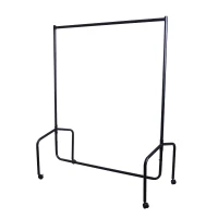 HOMCOM Metall Kleiderständer Kleiderwagen Rollgarderobe Garderobenständer 180x60x150 cm(m-2)