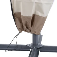 Outsunny® Schutzhülle für Ampelschirm 400cm Oxford Beige(m-3)