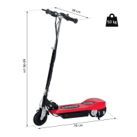 HOMCOM® E-Scooter Kinderroller Cityroller 120W klappbar Rot(m-3)