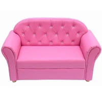 Homcom Kindersofa Pink Sofa Kinderzimmer Doppelsofa(m-1)