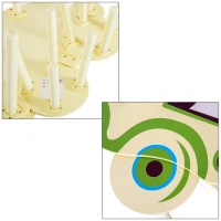 HOMCOM® Kindersitzgruppe Kindertisch mit zwei Stühlen Auto(m-8)