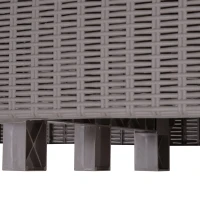 Outsunny® Vierteiliges Gartenmöbel Set Sitzgruppe Sofa Sitzkissen Couchtisch mit Stauraum(m-8)