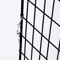 HOMCOM® Kaminschutzgitter | Kinderschutzgitter | 81,5-160 x 44 x 68 cm | Schwarz(m-6)