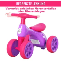 HOMCOM® Laufrad Lauffahrrad Balance Bike 18-36 Monate „BB“ -Klang Ruhig & Sicher PP Lila 57 x 33,5 x 42,5 cm(m-4)