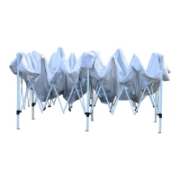 Outsunny® Faltpavillon Wasserabweisend mit Transporttasche 6 x 3 x 2,5 m Weiß Schwarz(m-6)