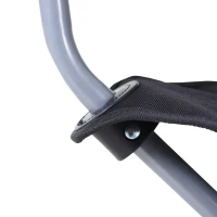 Outsunny® Campingstuhl mit Becherhalter Klappbar Oxford Schwarz(m-10)