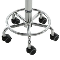 HOMCOM® Sattelhocker für Büro Salon Massage verstellbar Drehhocker Rollhocker Schwarz(m-20)