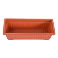 HOMCOM® Blumenkastenhalter Blumenkästen Ständer Metall Terracotta(m-8)