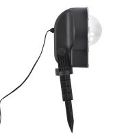 HOMCOM® LED Projektor Lichter Lichteffekt Schneeflocke Weihnachten Schwarz(m-6)