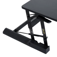 HOMCOM® Aufsatz Schreibtisch schwarz Erhöhung höhenverstellbar(m-6)