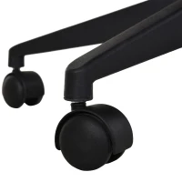 Vinsetto® Chefsessel Bürostuhl Leinen Blau Schwarz(m-10)