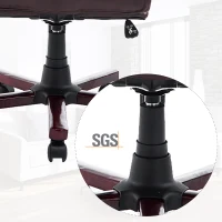 HOMCOM® Chefsessel Kunstleder Sitzhöhe 45-54 cm Braun(m-7)