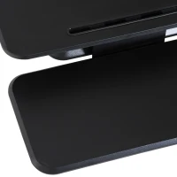 Vinsetto® Monitorständer Sitz-Steh-Schreibtisch Höhenverstellbar Schwarz L64 x B69 x H(11,8-41) cm(m-7)