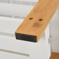 HOMCOM® Schuhbank, Sitzbank, Sitztruhe, Eingangsbereich, Dreistufiges Design Kiefernholz(m-11)