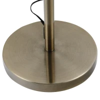 HOMCOM Stehlampe industrialer Stil Standleuchte Stehleuchte Sockel E27 für Schlafzimmer Esszimmer, Bronze, Stahl, Glas, 27x27x158 cm(m-7)