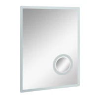 kleankin® LED Badspiegel Badezimmerspiegel Beleuchtung 65W 80x60cm(m-3)