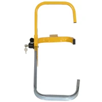 HOMCOM® Radkralle Radklemmenschloss Parkkralle für Ø47-67cm Räder mit 2 Schlüsseln(m-5)