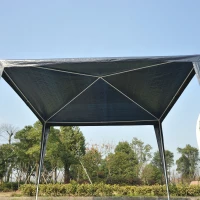 Outsunny® Pavillon Partyzelt 3x3m blau(m-4)