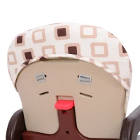 HOMCOM® 3 in 1 Kinderhochstuhl - Kombihochstuhl - Braun(m-13)