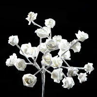 HOMCOM® LED Blütenbaum Rosenblüten Lichterbaum Lichterzweig 40 cm(m-6)