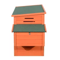PawHut Kaninchenstall Kaninchenkäfig Hühnerstall Hühnerkäfig mit Freigehege Holz(m-2)