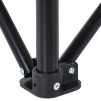 Outsunny® Anglerstuhl Klappstuhl Campingstuhl mit Armlehne Tragetasche Oxford Schwarz(m-8)