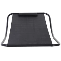 Outsunny® Schaukelliege mit Kissen Schaukelstuhl Gartenliege Relaxliege Netzstoff Schwarz(m-4)