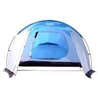 Outsunny® Campingzelt Kuppelzelt Blau L375 x B240 x H150cm(m-6)