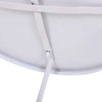 Outsunny® Beistelltisch Couchtisch Wohnzimmertisch Kaffeetisch Metall Grau(m-7)