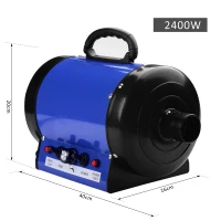 PawHut® Profi Hundefön Tierfön Pet Dryer Hundetrockner 2400W Blau(m-2)