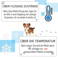 PawHut® Kühlhundematte Hundematte Haustier Kühlmatte Haustier-EIS-Pad Blau(m-4)