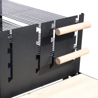 Outsunny® BBQ Grillwagen Holzkohlegrill Partygrill Holzkohle(m-6)