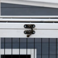 PawHut® Hasenstall mit Freilaufgehege Tannenholz(m-9)