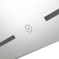 kleankin® LED-Spiegel Nebelfreier Wandspiegel Badspiegel Touch-Schalter Alu 70 x 50 cm(m-8)