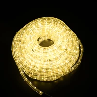 HOMCOM 5m LED Lichtschlauch Lichterkette Deko inkl. Stecker warmweiß IP65(m-1)