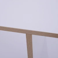 HOMCOM® 6 Fächer Rollregal Bücherregal Standregal mit 5 Rollen Holz Weiß 120 x 30 x 80 cm(m-5)