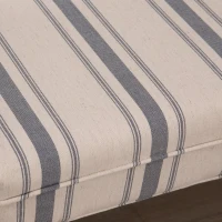 HOMCOM® Polsterbank Schuhbank Sitzbank Fußschemel Gepolstert Schaumstoff Gummiholz(m-8)