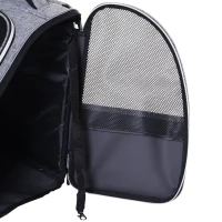 PawHut® Transporttasche Reisetasche Haustierrucksack 3 Eingang mit Festgurte Oxfordstoff 32 x 26 x 42 cm(m-9)