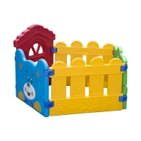 Kinderrutsche Spielzeug Gartenrutsche Kinder Rutsche mit Zaun(m-15)