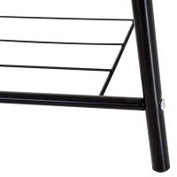 HOMCOM® Kleiderständer Garderobenständer Wäscheständer Garderobe Stahl Schwarz(m-8)