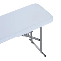 Outsunny® Klappbank Kofferbank Campingbank Bierbank Stahl(m-7)