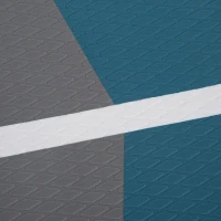 Outsunny stand up paddle met veel accessoires Wit+Blauw+Grijs 320 x 76 x 15 cm(m-6)