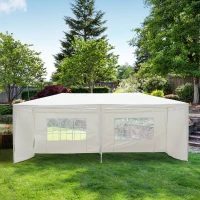 Outsunny® Festzelt 3x6m Pavillon mit Fenster(m-1)
