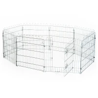 PawHut® Freilaufgehege Welpenauslauf für Tiere 8-teilig 63x107cm(m-4)