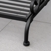 Outsunny Metalowe Schody Kwiatowe 3 Stopnie Stojak Na Rośliny Schody Drabina Półka Stojak Na Kwiaty Wewnętrzny Zewnętrzny Czarny 60,5 x 59,5 x 95,5 cm(m-6)