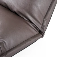 HOMCOM Sitzkissen Sitzsack mit Lehne klappbar braun(m-7)