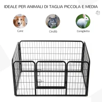 PawHut gard modular pentru animale, 125x80x70 cm(m-4)