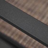 Krzesło bujane Outsunny stal Texteline kolor brązowy 62 x 75 x 91,5 cm(m-7)