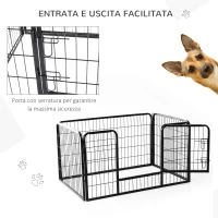 PawHut gard modular pentru animale, 125x80x70 cm(m-6)