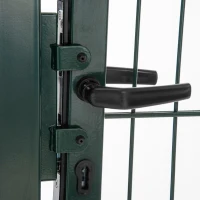 Stalowa brama ogrodowa HOMCOM 97 x 150 cm(m-9)